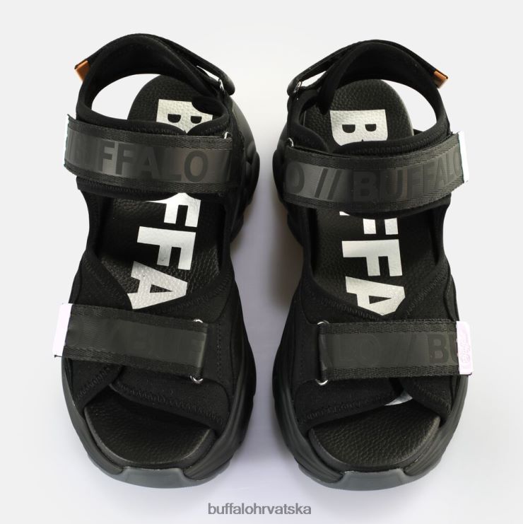 crno Buffalo binary 0 sandale s platformom veganske |sandale TDD6T149